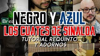 Negro y Azul - Los Cuates de Sinaloa - PEPE GARZA - Tutorial - REQUINTO - ADORNOS - Guitarra