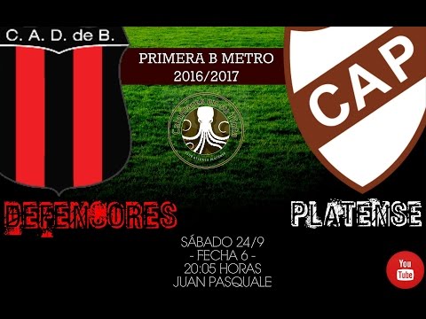 Defensores de Belgrano vs Platense - Fecha 6 Torneo Primera B Metropolitana 16/17