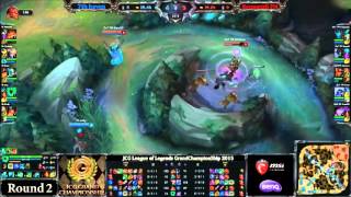 【20150208】LoL グランドチャンピオンシップ2015 Day1 DetonatioN FM vs 7th heaven　２