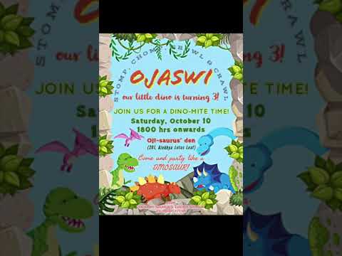 Ojaswi third birthday