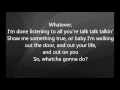 Martina McBride - Whatcha Gonna Do with Lyrics