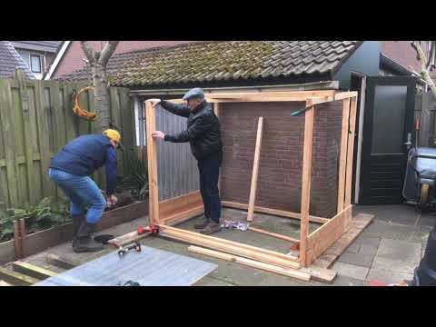 Building outdoor tortoise pen