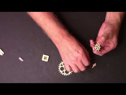 ROKR Owl Clock Mechanical Gears LK503 - Full Length