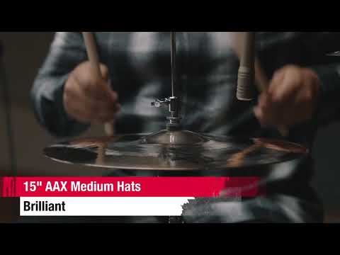 Sabian *Pre-Order* AAX 15" Medium Hi Hats Cymbals Brilliant Finish +Free Shirt/Sticks | Made in Canada | Authorized Dealer imagen 8