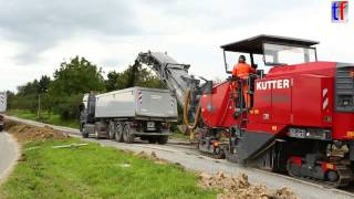 preview picture of video 'Wirtgen W 210 Cold milling machine / Kaltfräse, Fa. Kutter, L1127, Leutenbach, Germany, 18.08.2014.'