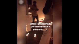 SAFAREE AND ERICA MENA GET ENGAGED!!!!