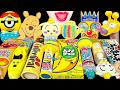 ASMR YELLOW CANDY MINIONS POOH BEAR GIRAFFE STRAW EDIBLE LIPSTICK 미니언즈 곰돌이푸 기린 �