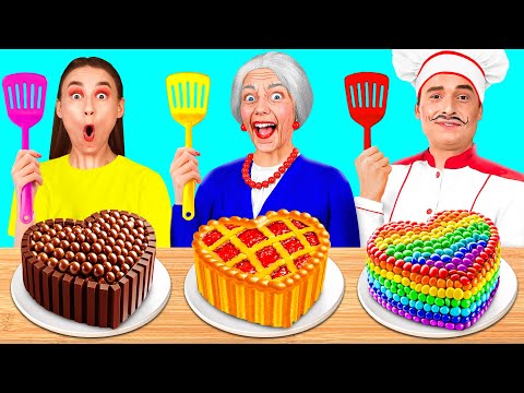 ฉัน vs คุณยาย การทำอาหาร ท้าทาย | แฮ็คครัวตลกๆ Fun Teen