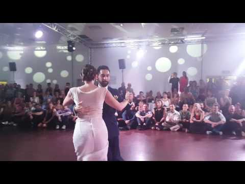  Stefania Colina  and  Juan Martin Carrara  are  dancing  to  "  Soy Un Porteno  "  by  Francisco Canaro  at  Łódź Tango Salon Festival  in  2016
