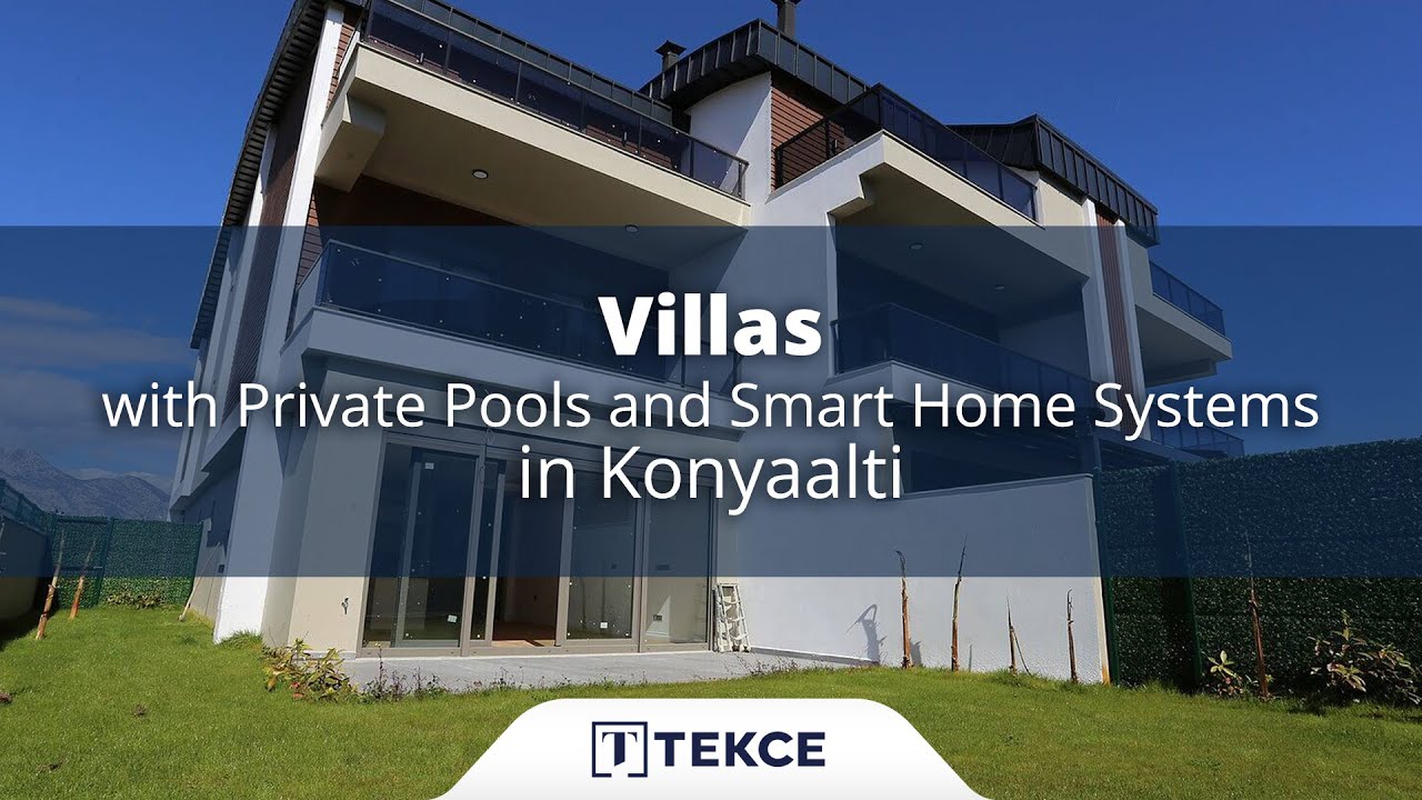 Villas Mitoyennes avec Piscine Privés à Antalya Konyaalti