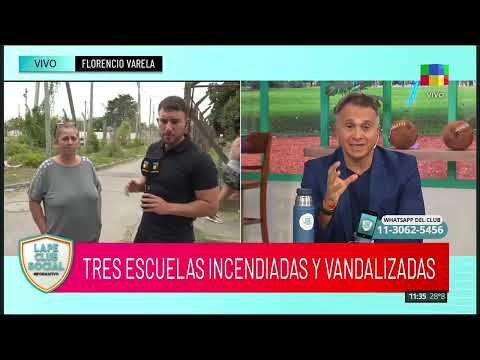 🔴 FLORENCIO VARELA: TRES ESCUELAS INCENDIADAS Y VANDALIZADAS