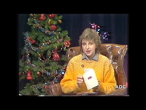 Anglia in-vision announcer Caroline Oldrey 27th December 1986