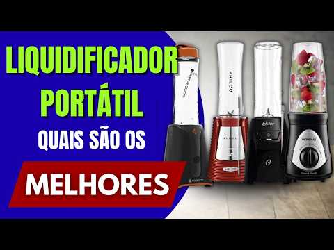 TOP 4 Mini Liquidificadores Portáteis: Os Melhores Para Vitamina, Shake e Pré-Treino!