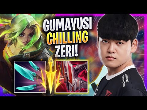 GUMAYUSI CHILLING WITH ZERI! - T1 Gumayusi Plays Zeri ADC vs Aphelios! | Season 2023