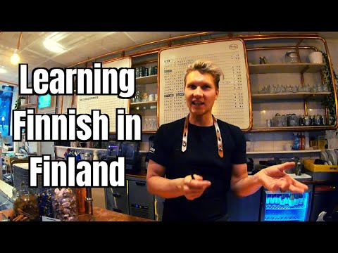 Learning Finnish in Finland at a Cafe!