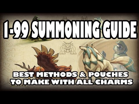 Runescape summoning guide 1-99 - Fastest Method And Pouches To Make With All Charms 2017