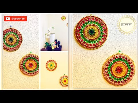 DIY Wall Hanging Crafts / Mandala Style / Kundan - Acrylic Stones / Home Decor Video