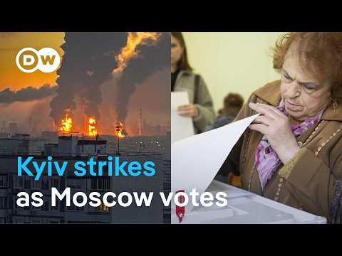 Ukraine launched 'biggest' drone attack on final day of Russian elections | DW News