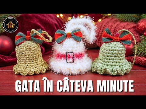 Tutorial Clopotel Crosetat: Cel Mai Simplu Ornament pentru Bradul de Craciun