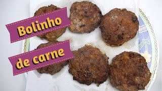 Como fazer bolinho de carne moída.