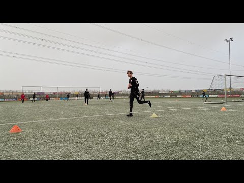 Jesse de Vries voor het eerst weer op het trainingsveld