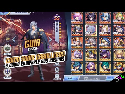 COMO SUBIR CABALLEROS A NV. 80 Y GUÍA RÁPIDA DE COMO EQUIPAR COSMOS | GUÍAS PARA NUEVOS JUGADORES
