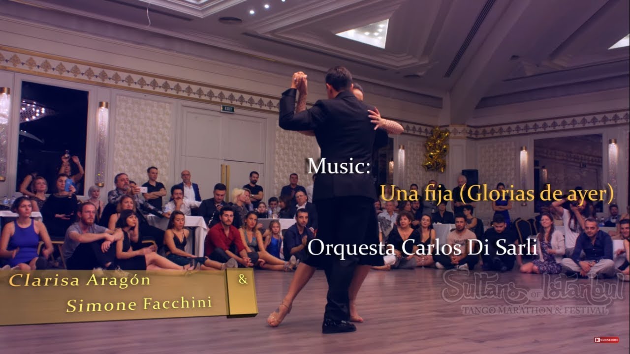Video thumbnail for Supermix Couple Clarisa Aragón & Simone Facchini -Una Fija- Carlos Di Sarli- #Sultanstango'18