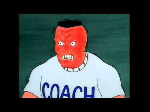 Beavis and Butthead - coach buzzcut beats up substitue teacher