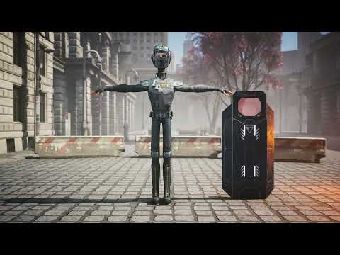 Stylized Police Character 3D CG Model l UE5 l Animated short film "The Odd One"