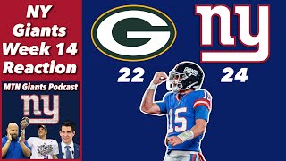 NY Giants Week 14 Reaction vs Packers | 3 Wins in a Row?!