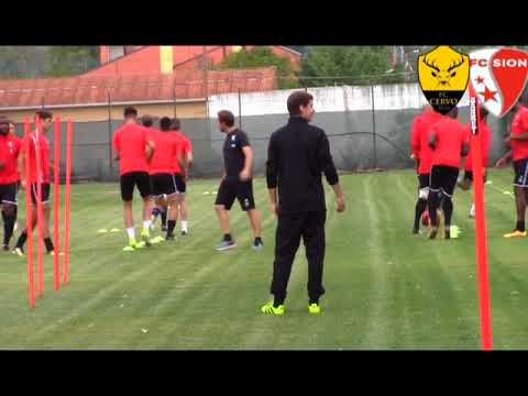 Primo giorno di ritiro del Sion a Cervo