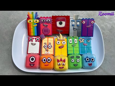 Looking for Numberblocks RAINBOW 100 Mini Lego! NEW ASMR - Numberblocks Satisfying Video #15