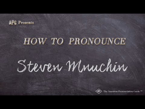 How to Pronounce Steven Mnuchin (Real Life Examples!)