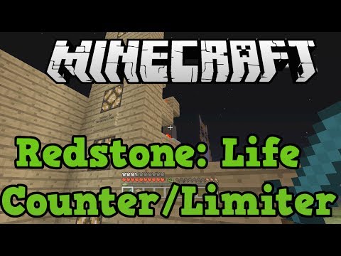 Minecraft Xbox 360 + PS3 Survival Life Counter (Redstone Creations + Tutorial)