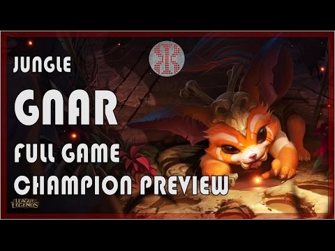 LoLPoV - Jungle Gnar FULL GAME Champion Preview - League of Legends