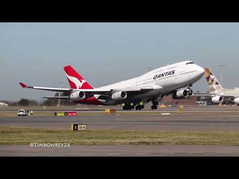 Qantas Boeng 747-438 VH-OJT Final SYD Departure
