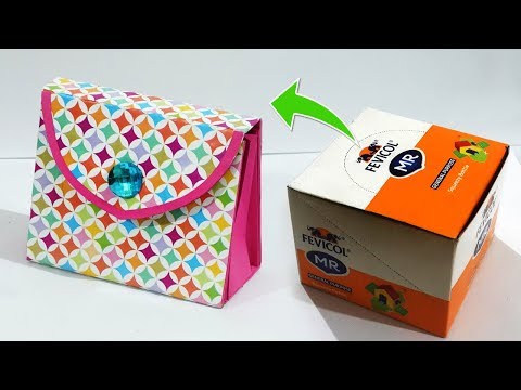 DIY Christmas Purse Treat Box - Crafting Cheerfully