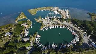 Drone footage of Mulan in Vuda Marina, Fiji, 18.06.2025