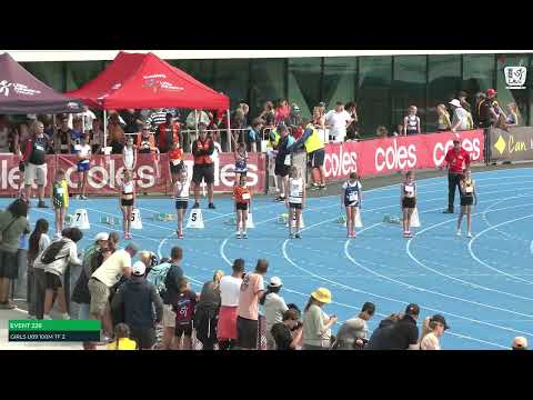 Girls U9 100m Timed Final 2: 2022/23 State Track and Field Championships