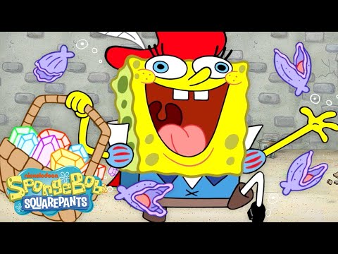 SpongeBob Becomes Snow White ❄️ | "Snow Yellow" Full Scene | @SpongeBobOfficial