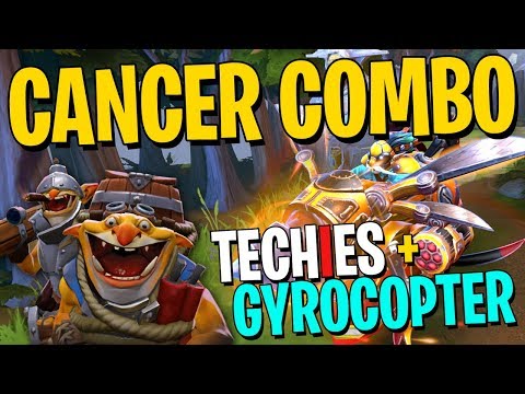 Techies & Gyrocopter = Cancer Combo - DotA 2
