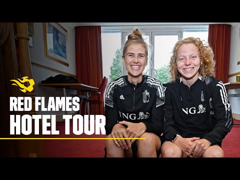 Hotel tour with Marie Minnaert and Charlotte Tison | #REDFLAMES | WEURO 2022