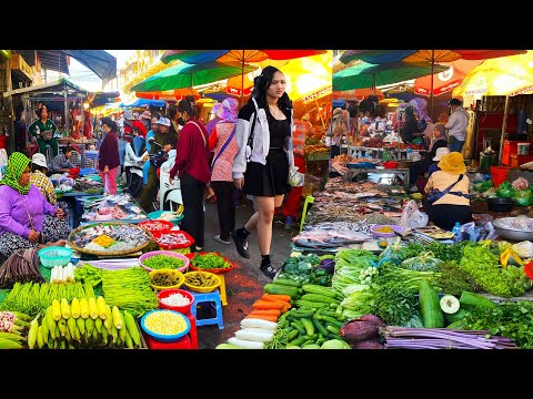Amazing Cambodian Food Market Tour 2026 - Chhouk Meas Market, Phnom Penh