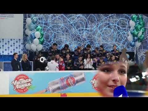 Anna SHCHERBAKOVA  Short program coach's and team reaction, Channel One Cup 2022