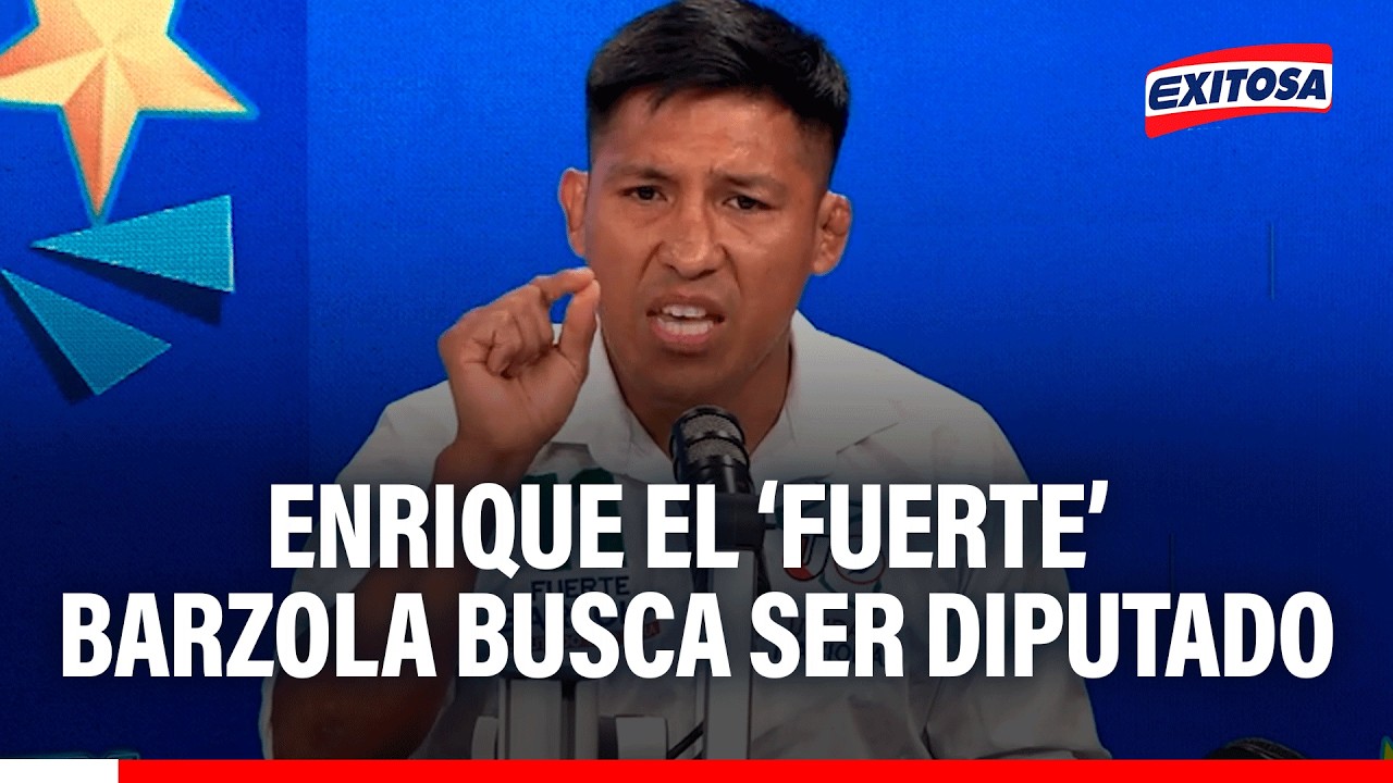 🔴🔵 Enrique ‘El Fuerte’ Barzola deja los octágonos y busca ser diputado: “Para mí es un honor”