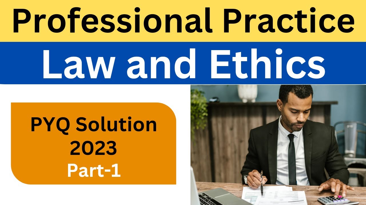 Part-1 II Professional Practice Law & Ethics II BEU II 7th Sem II PPLE II PYQ 2023 II Civil Engg