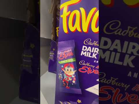 Cadbury Favourites Dairy Milk Santas #christmas #satisfying #chocolates #cadbury #shorts