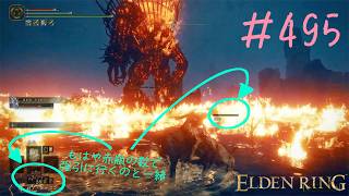 ♯495【今さら初見のELDEN RING】城下の水場で炎の巨人２連戦！　ロア・レーズンが勝因なのは疑いなく湧き上がる自信、前回学んだことが活きてマジ感謝