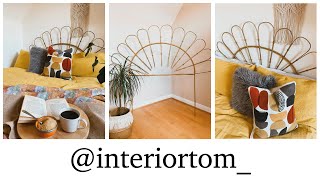 DIY BAMBOO HEADBOARD! ✨ CHEAP & EASY! ✨ INTERIOR TOM! ✨