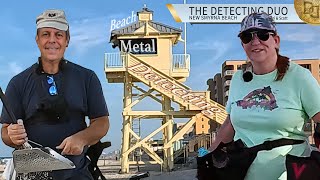 Metal Detecting 2 Days New Smyrna Beach Florida | The Detecting Duo S03E32